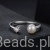 minimalistyczny pierścionek otwarty z Moissanitem 0,1 ct i perłą