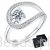 Eleganckie prezentowe pudełeczko gratis. Pierścionki ze srebra z Moissanitem 0,5 ct