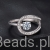 elegancki pierścionek ze srebra z Moissanitem 0,5 ct