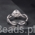 elegancki pierścionek ze srebra Moissanit 1,0 ct i znaki nieskończoności