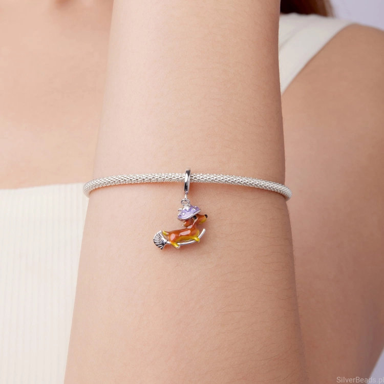 halloweenowy charms ze srebra JAMNIK