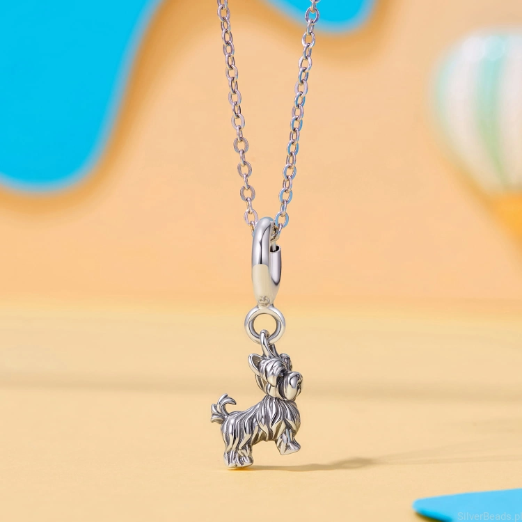 Charms ze srebra próby 925 piesek rasy YORK