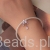 Charms kwiat lotosu z wiszącymi kryształami  koralik do bransoletki modułowej charms