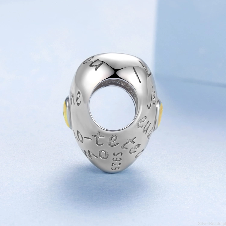 Charms ze srebra próby 925 SERCE dla ukochanej