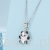 Charms srebro 925 urocza PANDA z kokardką  koralik do bransoletki modułowej charms
