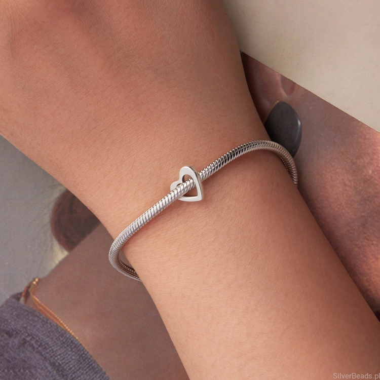 charms ze srebra do bransoletki typu pandora SERDUSZKO
