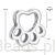 Wymiary koralika charms ze srebra próby 925 beads ŁAPKA