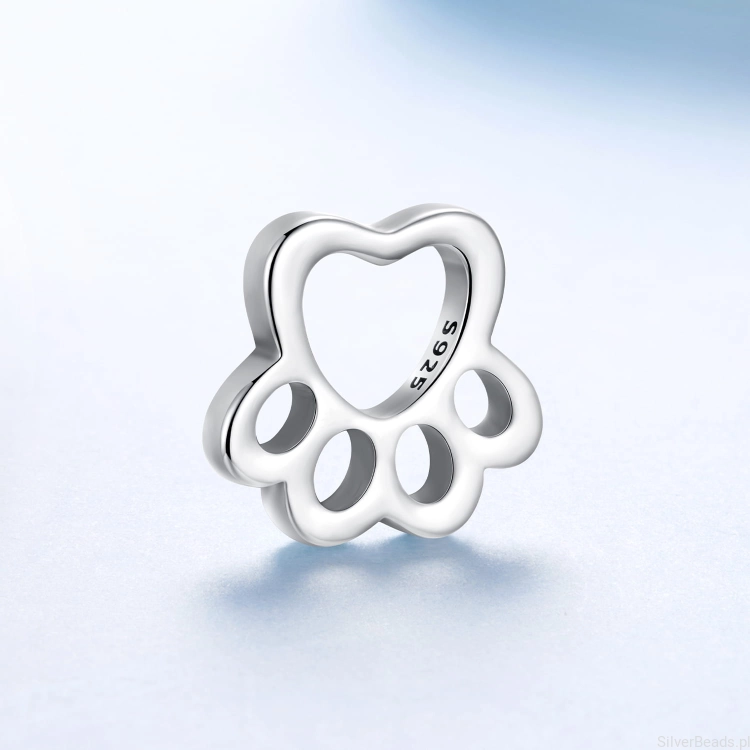 srebrny charms do pandora ŁAPKA