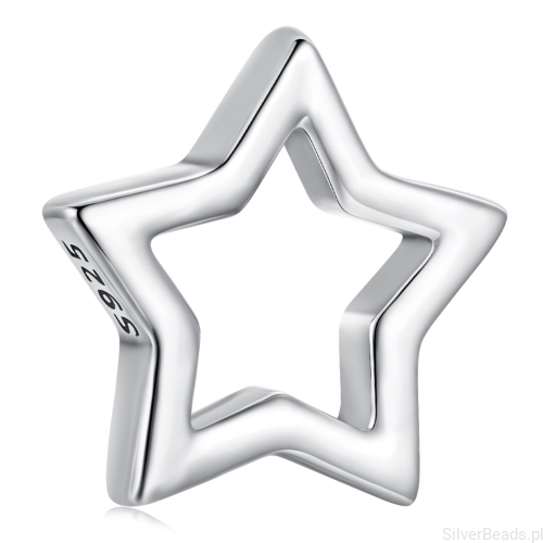 Srebrny charms GWIAZDKA srebro 925 beads