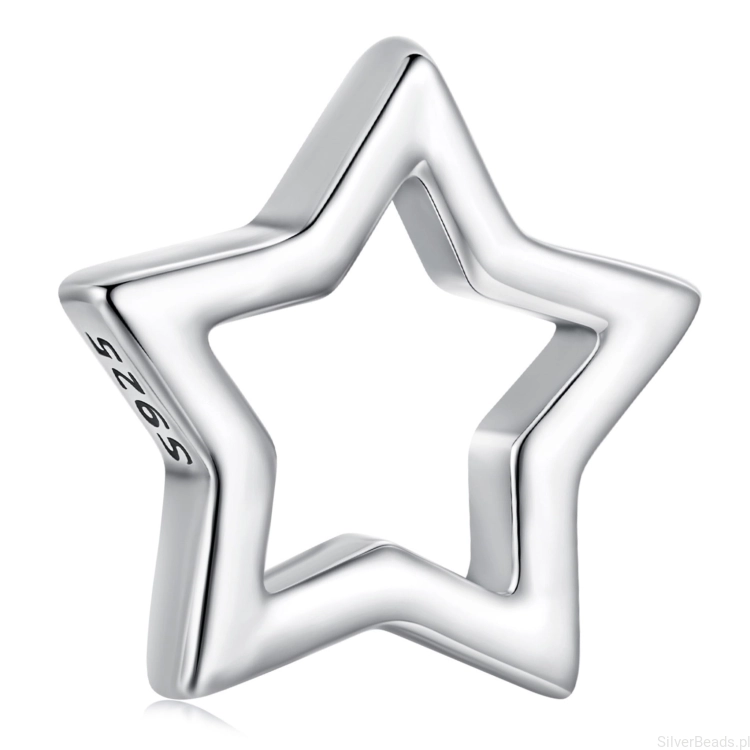 Srebrny charms GWIAZDKA srebro 925 beads