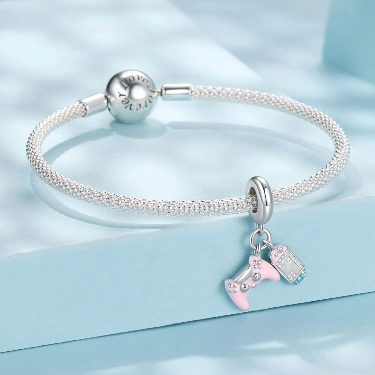charms ze srebra do bransoletki typu pandora pad dla GRACZA