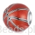 Srebrny charms PIŁKA DO KOSZYKÓWKI beads srebro 925 koralik