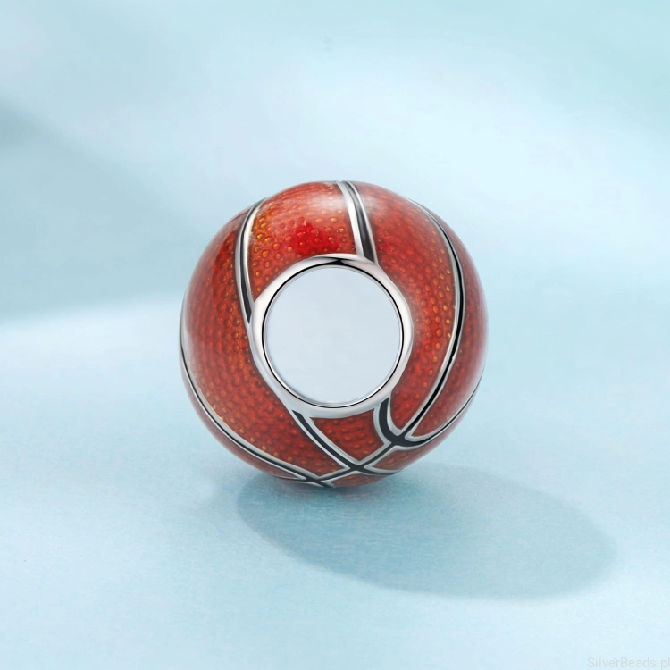 Charms ze srebra próby 925 PIŁKA DO KOSZYKÓWKI