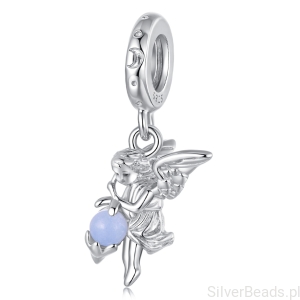 Srebrna zawieszka świecący ANIOŁ srebro 925 beads