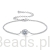 rebrna klasyczna bransoletka z Moissanitem 0,5 ct srebro 925