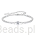 Srebrna bransoletka z Moissanitem 0,3 ct ze splotem kulkowym srebro 925