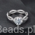 pierścionek ze srebra 925  Moissanit 1,0 ct i znaki nieskończoności