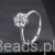 pierścionek ze srebra 925 z Moissanitem 1,0 ct otoczonym kryształami