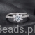 elegancki pierścionek ze srebra płatek śniegu z Moissanitem 0,5 ct