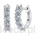 Srebrne eleganckie kolczyki koła Moissanitami 0,1 ct srebro 925 zatrzaski