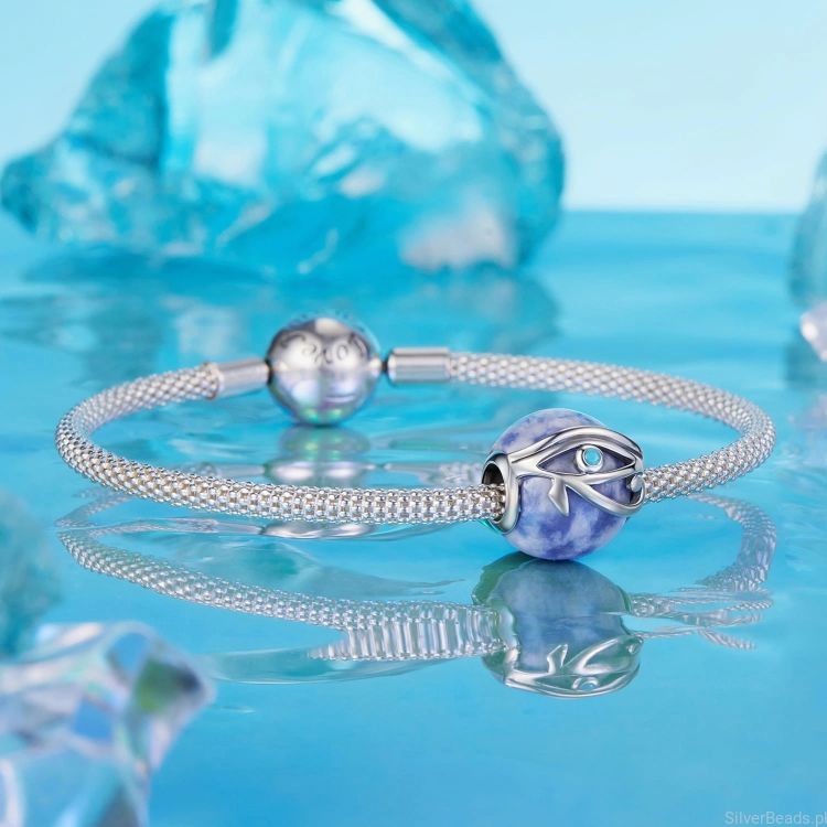 charms ze srebra do bransoletki pandora OKO HORUSA