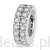 Srebrny charms KRYSZTAŁOWY stoper beads srebro 925 koralik