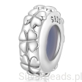 Srebrny charms stoper w KONICZYNKI beads srebro 925 koralik