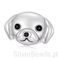 Srebrny charms piesek GOLDEN RETRIEVER srebro 925 koralik beads