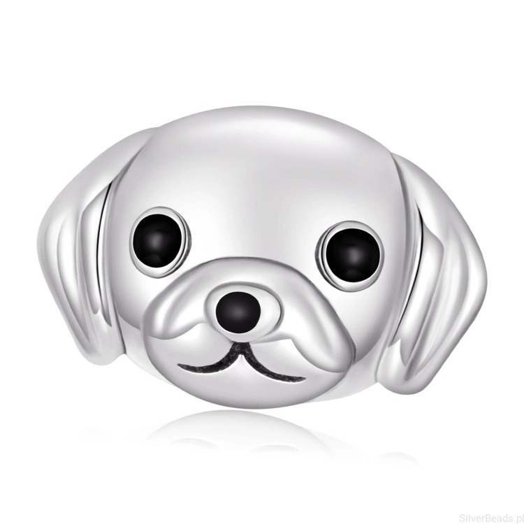 Srebrny charms piesek GOLDEN RETRIEVER srebro 925 koralik beads