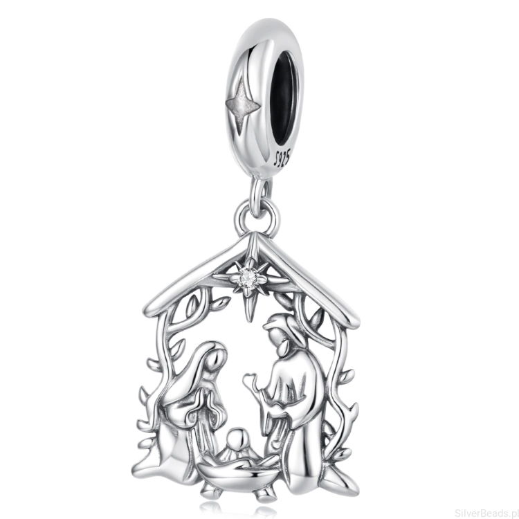 Srebrny charms STAJENKA zawieszka beads srebro 925