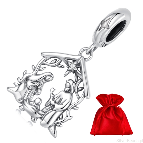 Elegancki satynowy woreczek gratis do każdego zamówienia koralików charms STAJENKA