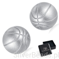 Kolczyki koszykarskie srebro – stylowy motyw basketu.