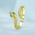 Biżuteria w kształcie węża dla kobiet – złoty pierścionek