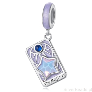 Karta Tarota MAG charms srebro 925 zawieszka do bransoletki