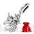 Uroczy jednorożec w czapce absolwenckiej – symbol marzeń i sukcesów.