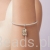 Astrologiczny charms Wodnik z błyszczącą gwiazdą.