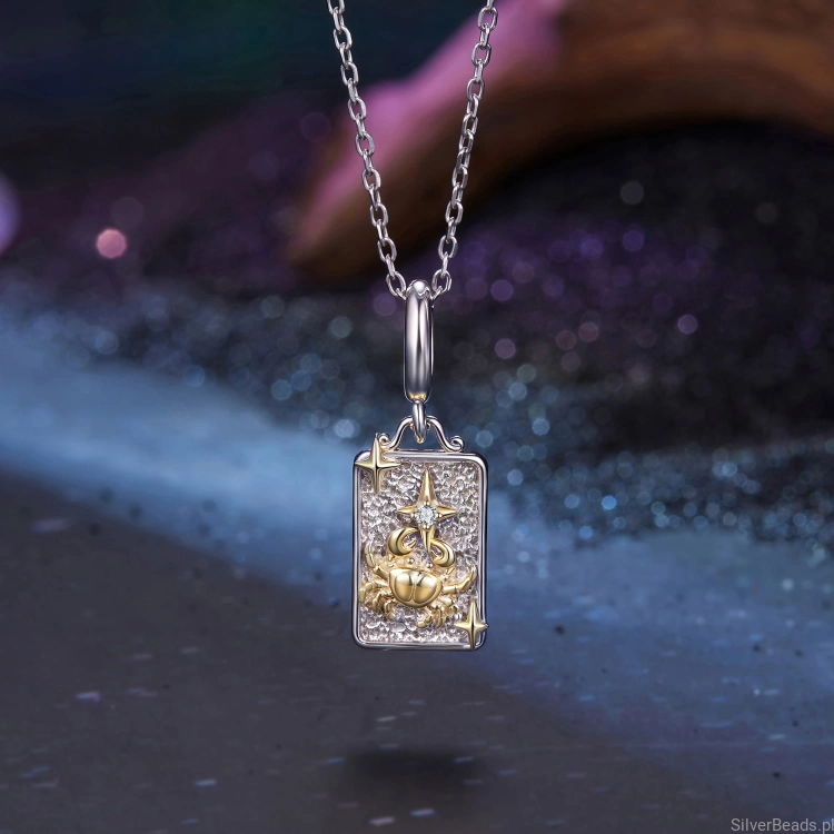 Astrologiczny charms rak dla osób wrażliwych i opiekuńczych.