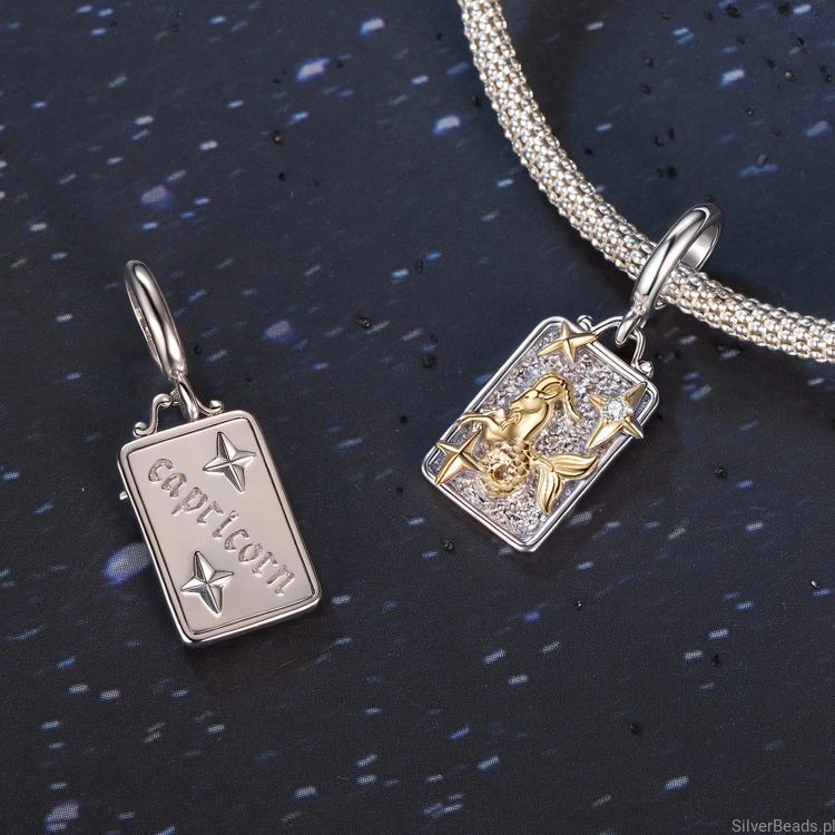 Symboliczny charms koziorożec dla osób ambitnych i wytrwałych.
