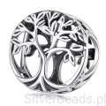Srebrny charms drzewo życia – symbol siły i odrodzenia.