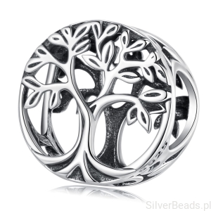 Srebrny charms DRZEWO ŻYCIA srebro 925 koralik beads
