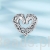 elegancki charms końskie serce