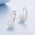 kolczyki z perłą seashell srebro 925