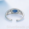 elegancki pierścionek z naturalnym lapis lazuli