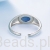 elegancki pierścionek z naturalnym lapis lazuli