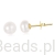 minimalistyczne kolczyki perłowe