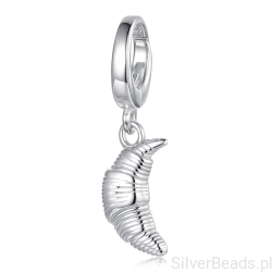 Charms rogalik – srebrna zawieszka zapinana 925
