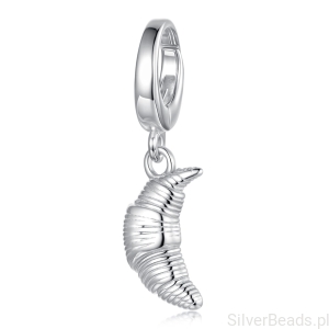 Charms rogalik – srebrna zawieszka zapinana 925