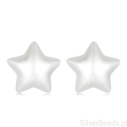 Kolczyki gwiazdki z masy perłowej – srebro 925 subtelny blask