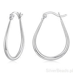 Srebrne kolczyki koła rozmiar S – klasyczna elegancja w nowoczesnym wydaniu