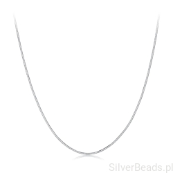 Srebrny naszyjnik żmijka do zawieszek charms 40-45cm regulacja